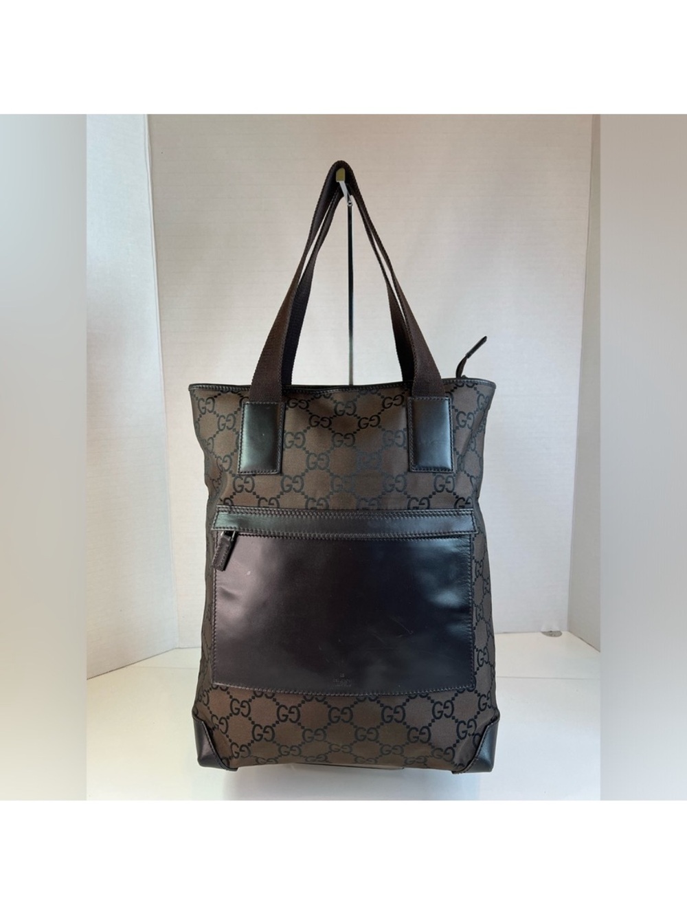 Gucci Authentic Brown GG Canvas Tote